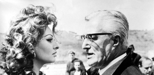 vittorio de sica with sophia loren