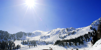 Skiing in the Italian Alps