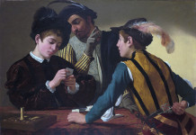 Biography and art works of Michelangelo Caravaggio Caravaggio The Cardsharps