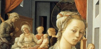 Fra Filippo Lippi - Madonna with_the Child and Scenes from the Life of St Anne (detail)