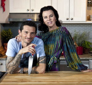 Gabriele Corcos and Debi Mazar of Extra Virgin