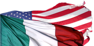 italian american flags