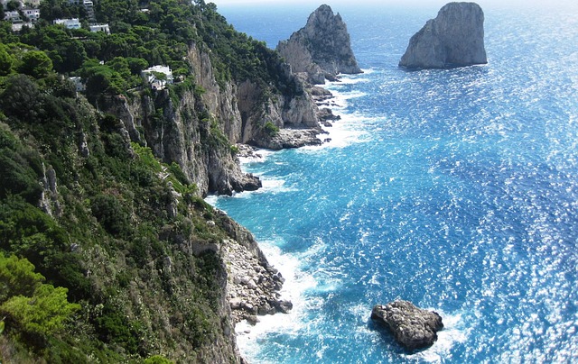 amalfi coast, cliff, italy
