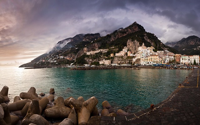 amalfi, sea, seaside town