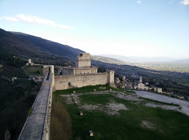 assisi, castle, old building