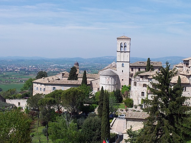 assisi, umbria, landscape