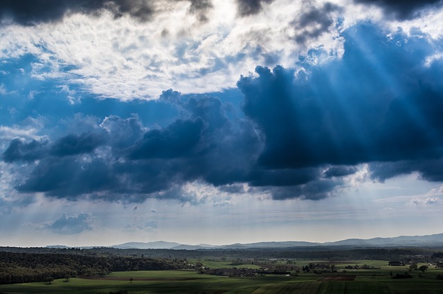 clouds, landscape, panorama