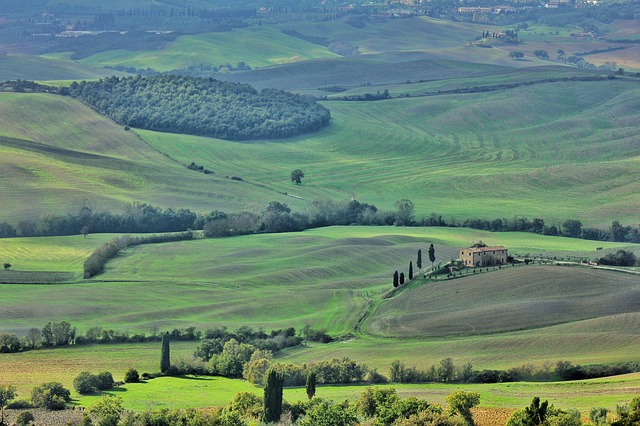 landscapes, green, tuscany