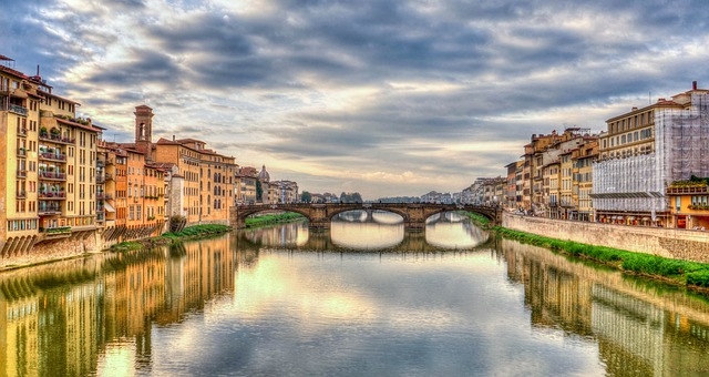 arno river, florence, italy