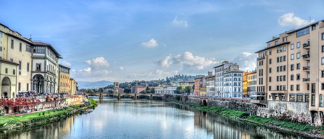 florence, italy, arno river