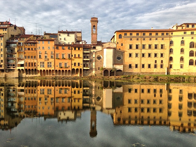 florence, lungarno, river