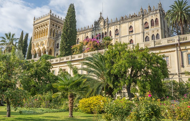 isola del garda, tower, nature