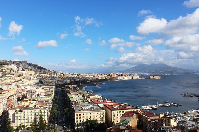 naples, vesuvius, sea