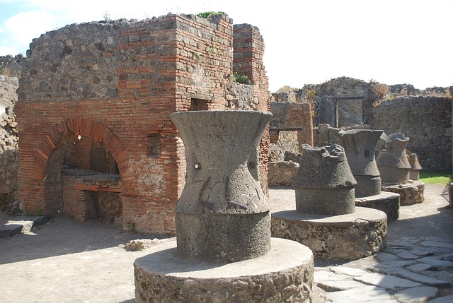 pompeii, kitchen, ancient
