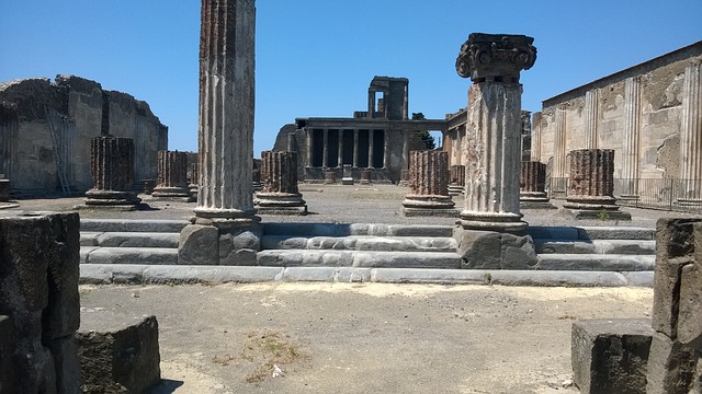 pompeii, ruins, volcano