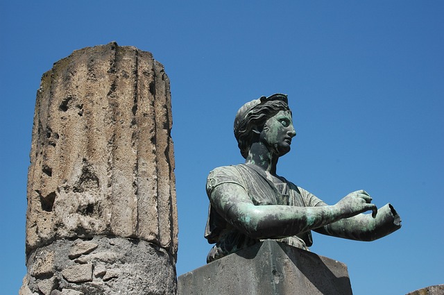 statue, pompeii, travel