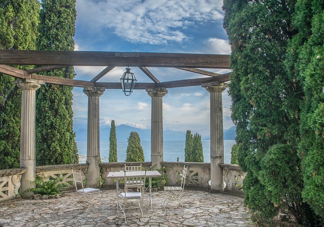 villa cortine, gazebo, sirmione