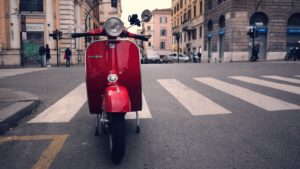 red vespa