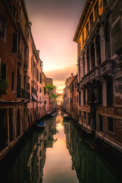 venice, italy, sunset