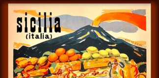 sicilia vintage poster