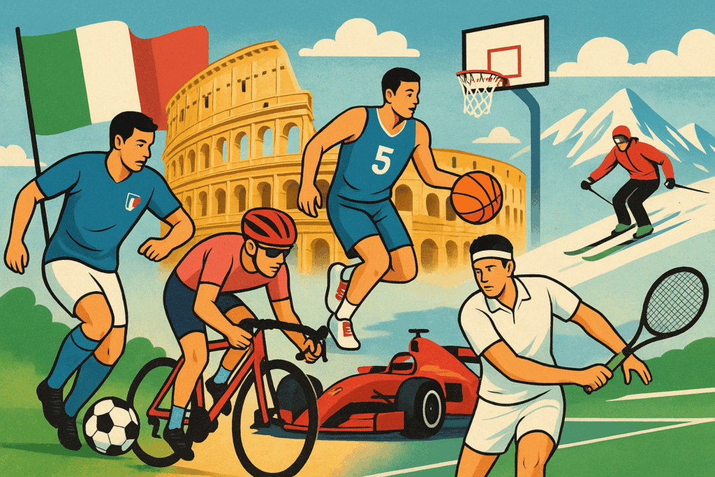 Discover the most popular sports in Italy, from soccer and cycling to basketball, tennis, auto racing, and winter sports.