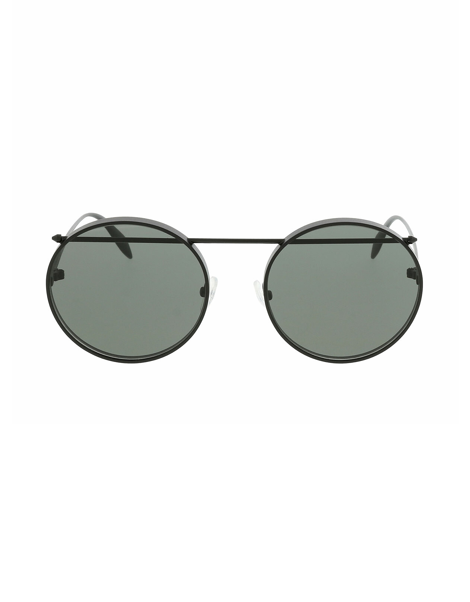 Alexander McQueen Sunglasses AM0137S Black Round-frame Unisex Sunglasses