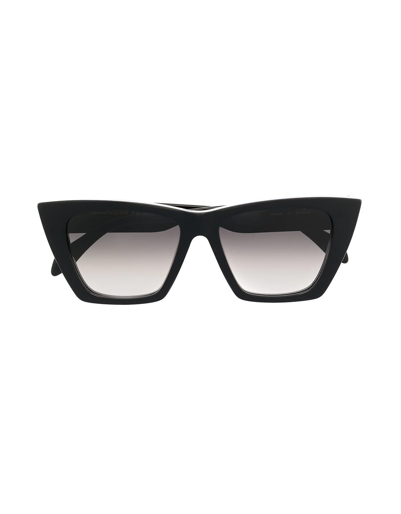 Alexander McQueen Sunglasses AM0299S Black Logo Cat-eye Acetate Frame Women's Sunglasses