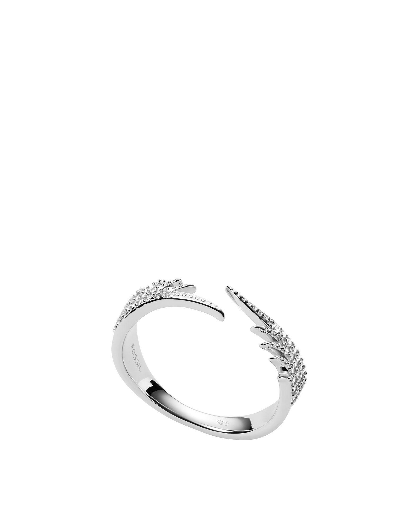 Fossil Rings Sterling Silver 925 Sterling Silver Women's Ring
