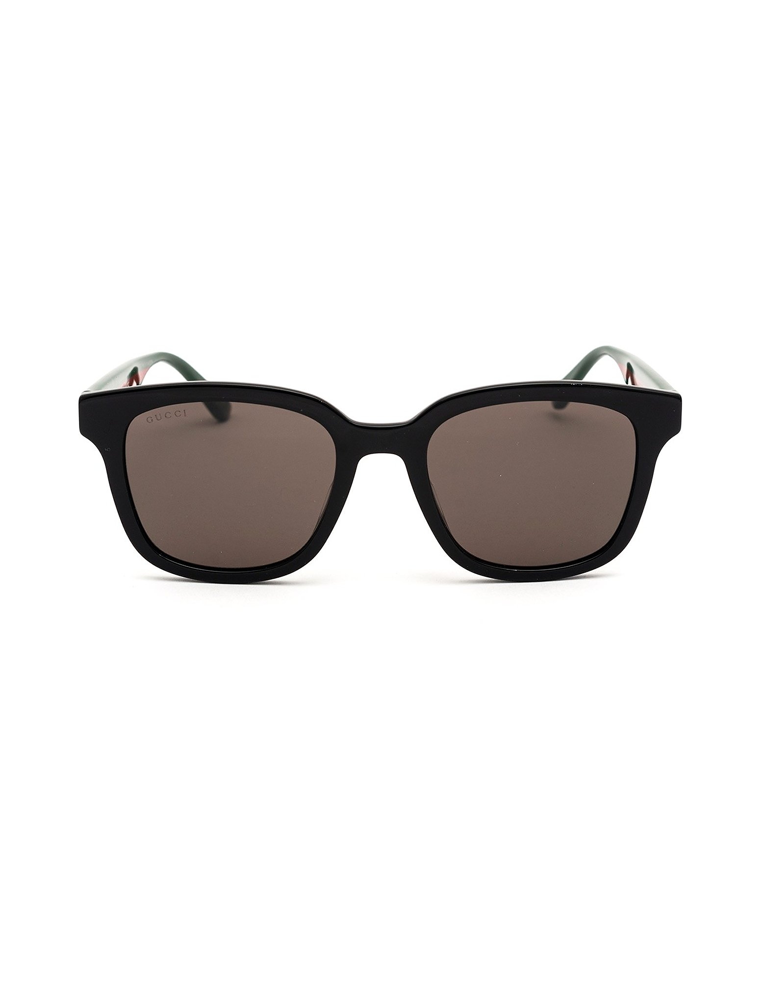 Gucci Sunglasses Black/Web Acetate Square Frame Men's Sunglasses
