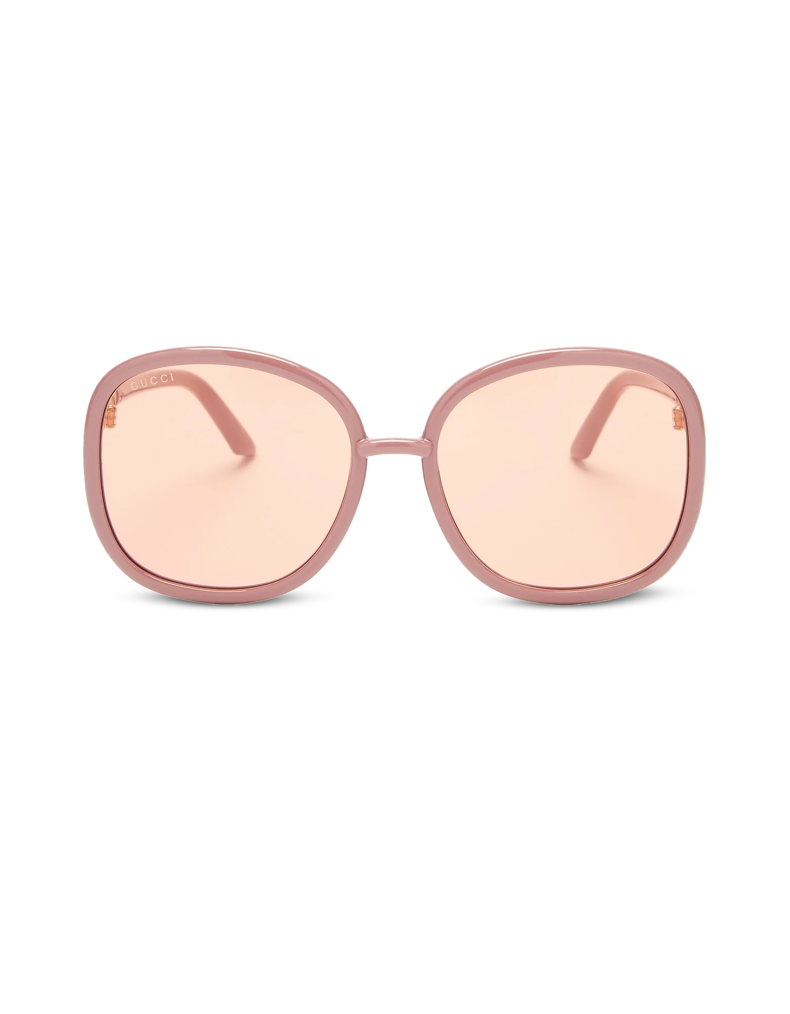 Gucci Sunglasses Horsebit Oversized Round-frame Pink Acetate Women's Sunglasses