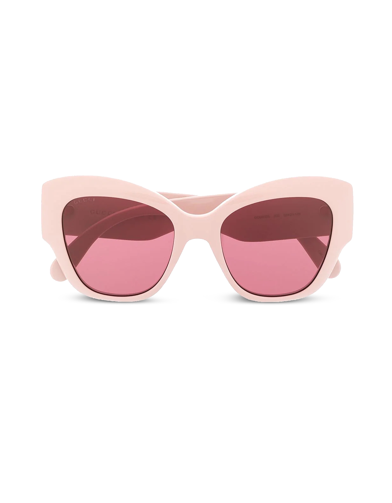 Gucci Sunglasses Pink Quilted Acetate Cat-eye Frame Women's Sunglasses