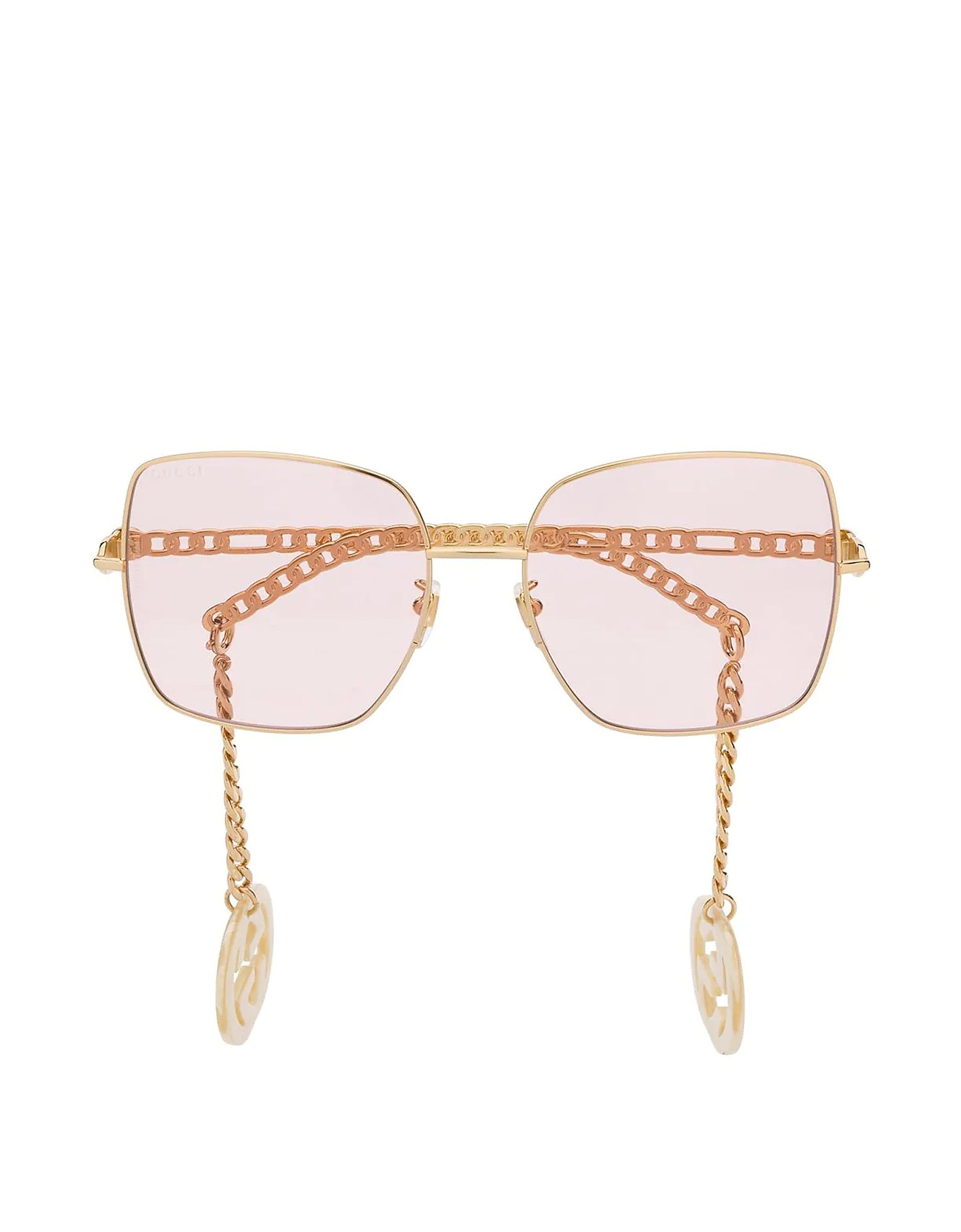 Gucci Sunglasses Square-frame GG Logo Charm Sunglasses