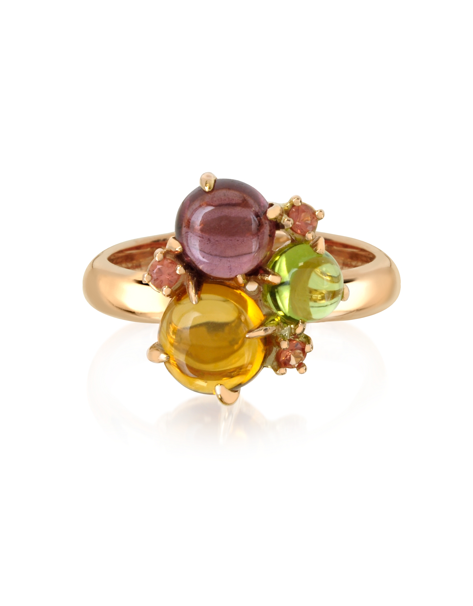 Mia & Beverly Rings Gemstones 18K Rose Gold Ring