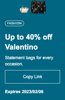 Up to 40% off Valentino