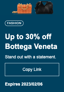 Up to 30% off Bottega Veneta