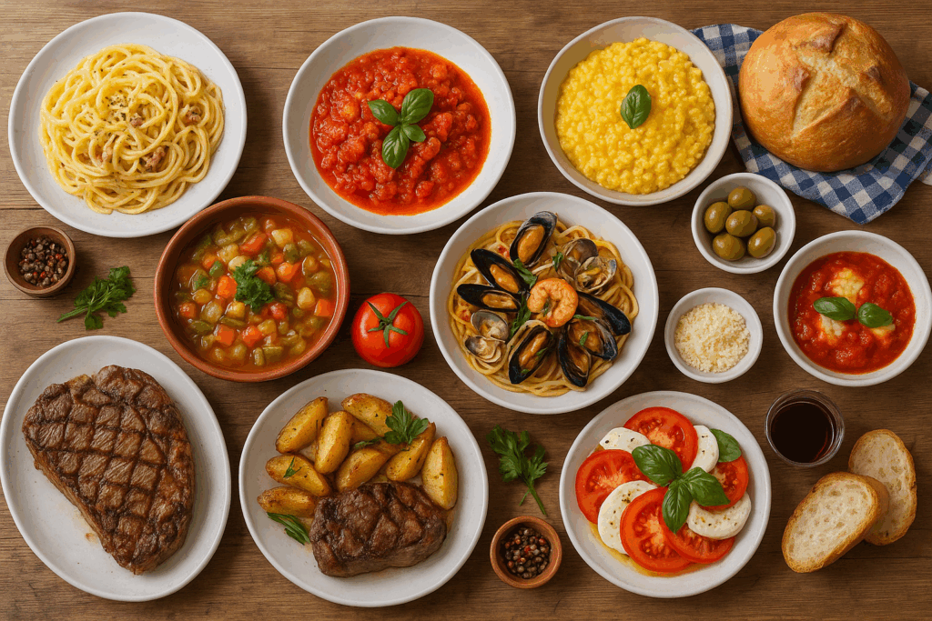 Explore Italy’s most popular dishes from the best primi piatti, hearty secondi, savory contorni to irresistible dolci—discover authentic Italian favorites.