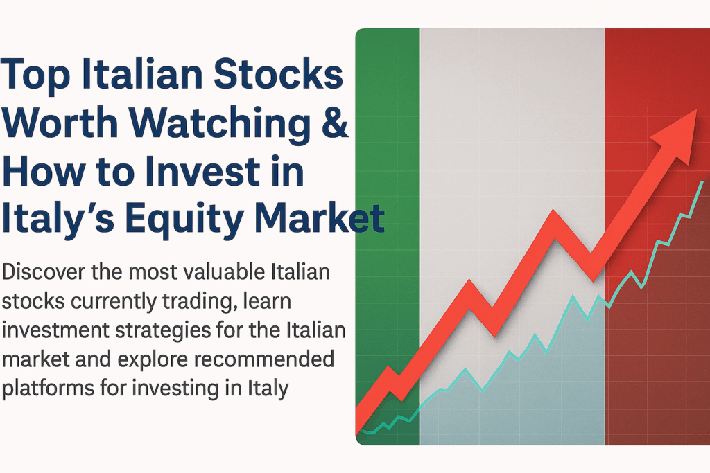 Discover the most valuable Italian stocks currently trading, learn investment strategies for the Italian market and explore recommended platforms for investing in Italy.